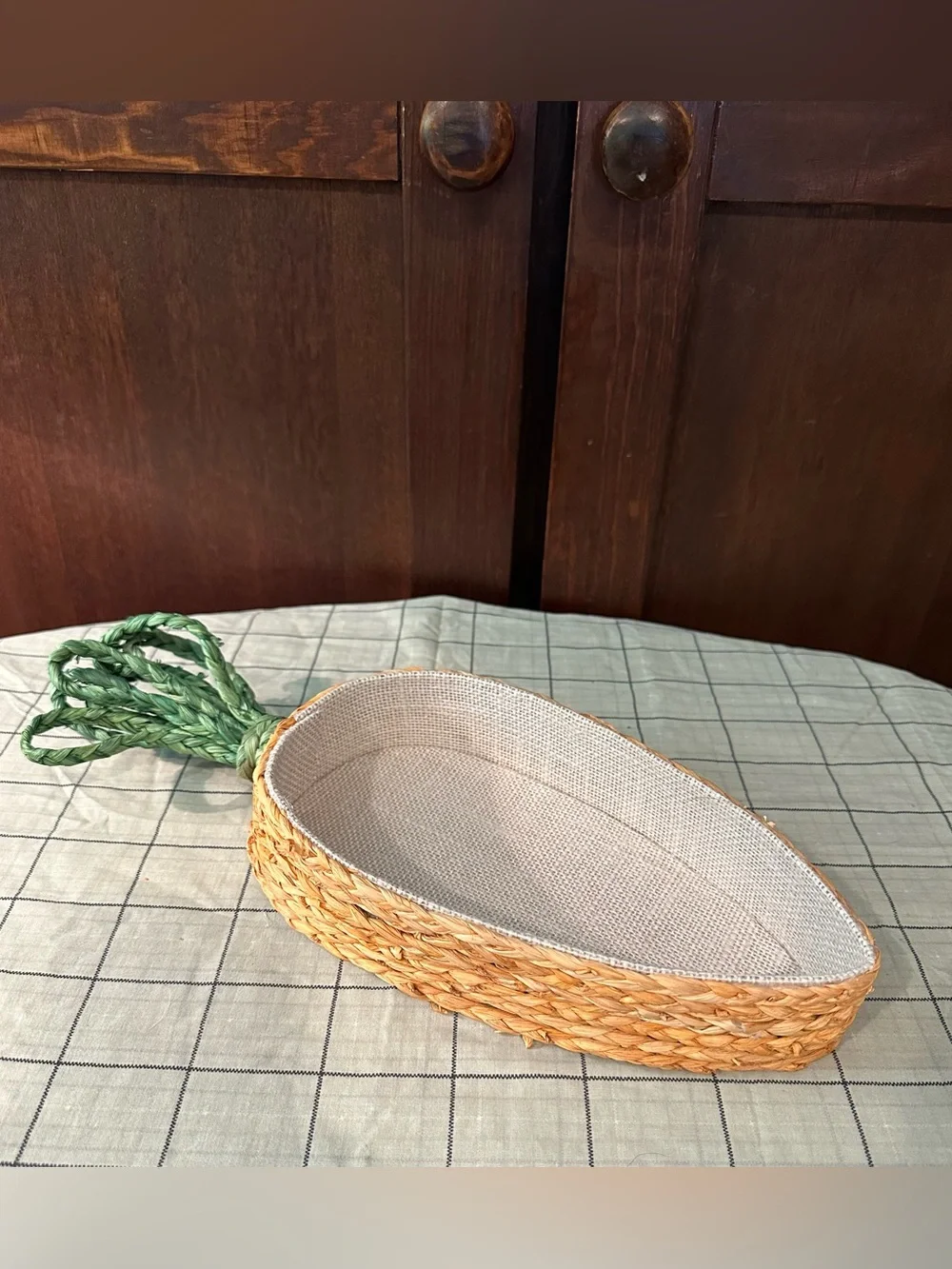 Carrot shaped basket